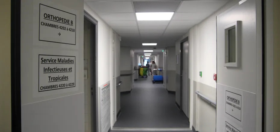 Fin des travaux pour la chirurgie orthopédique B et les maladies infectieuses