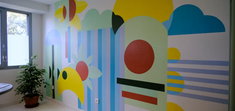 Une fresque aux Cytises