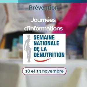 Semaine nationale de la dénutrition : deux journées de prévention